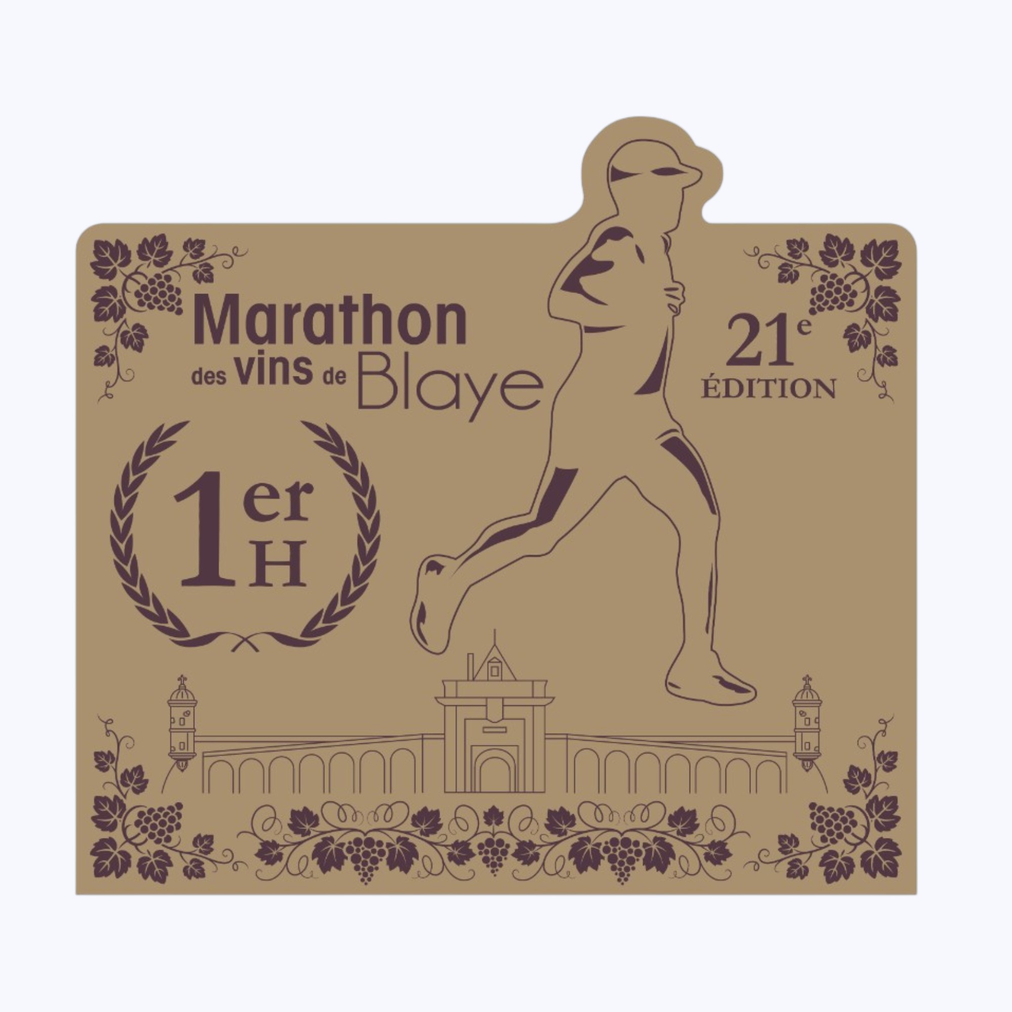 Le trophée du Marathon des Vins de Blaye